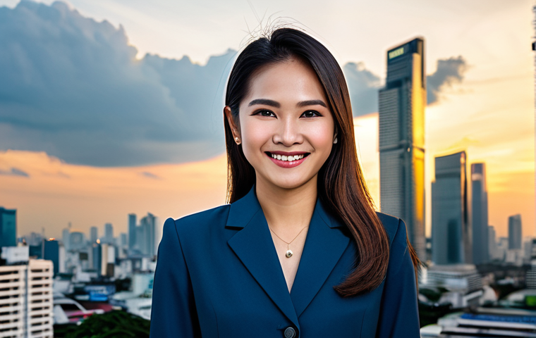 SQL 최적화를 위한 함수 사용 전략 - "A professional Thai businesswoman in a modern, modest business suit, smiling warmly, standing in fr...